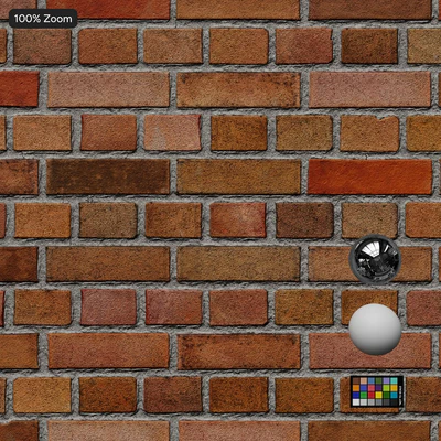 sandfaced english bond brick wall texture multicolored — View 2