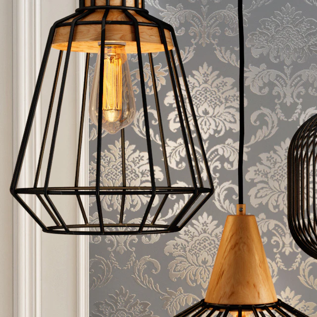 Wooden Suspended Fixture — Descargar