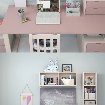 Writing desk and decor for a child 5 — Ver 2