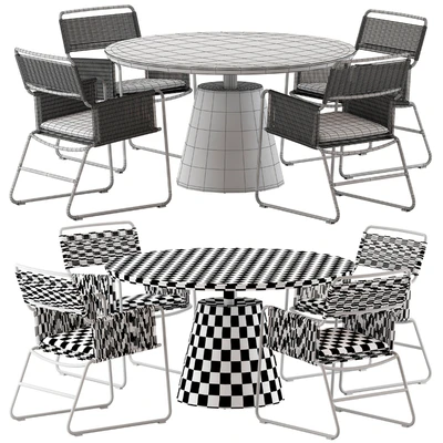 Coco Republic Milan Chair and Polo Table — Ver 4