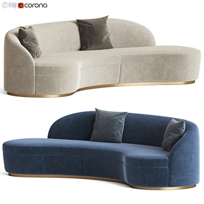 Otium Curved Sofa Capital Collection — Ver 1