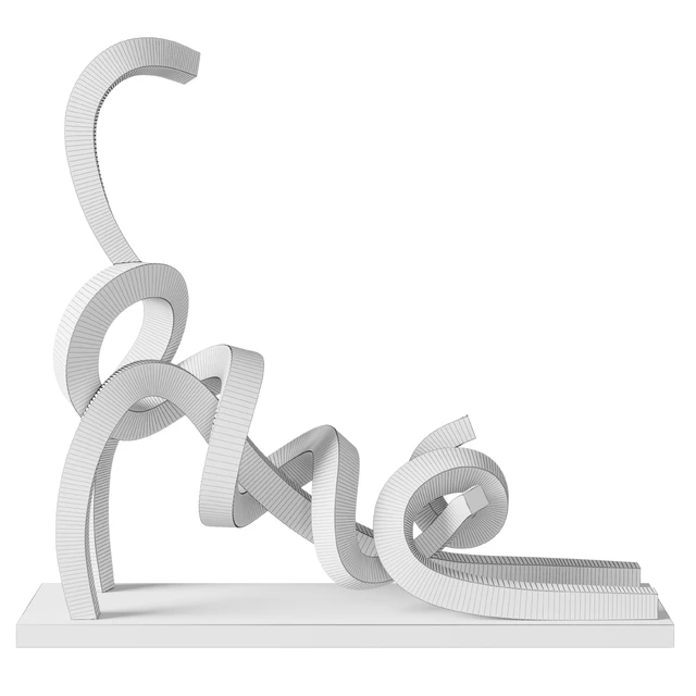 Statue Stretching Siamese Cat — Descargar