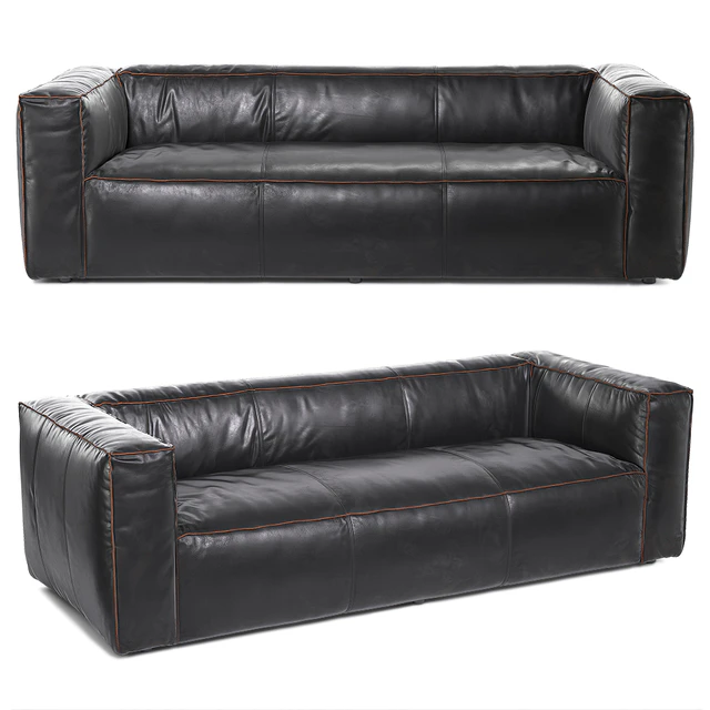 Nolita Reverse Stitch 99 ″ Sofa Rider Black — Descargar