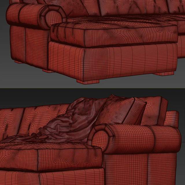 RH Lancaster leather u-chaise sectional — Скачать