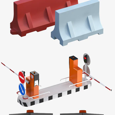 Equipment for the creation of parking lots, road fences — Ver 2