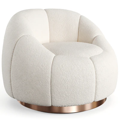Swivel Chair Inger - Boucle Cream — Ver 1