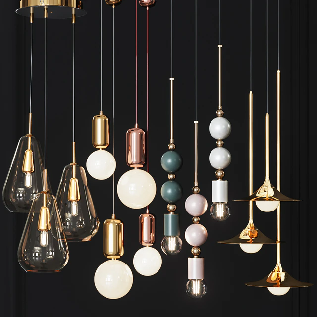 Four Pendant Lights amazing set vol.27 — Скачать