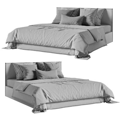 Bed Askona Evita with bedding — Ver 2