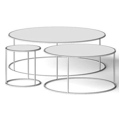 Adriani e Rossi edizioni Round Metal Coffee Table — Ver 2
