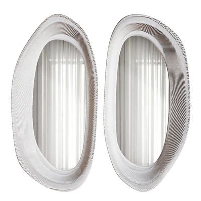 White Papier Mashe Mirror — Вид 1