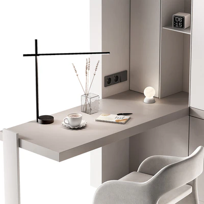 Workplace 2. Minimal home office furniture. Modular set. — Вид 5