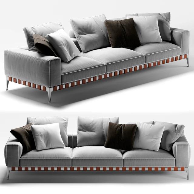 Flexform Gregory 3 seater sofa — Скачать