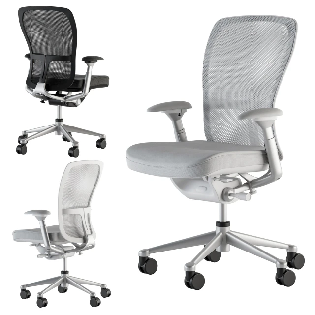 Office Chair Zody Black and White — Скачать