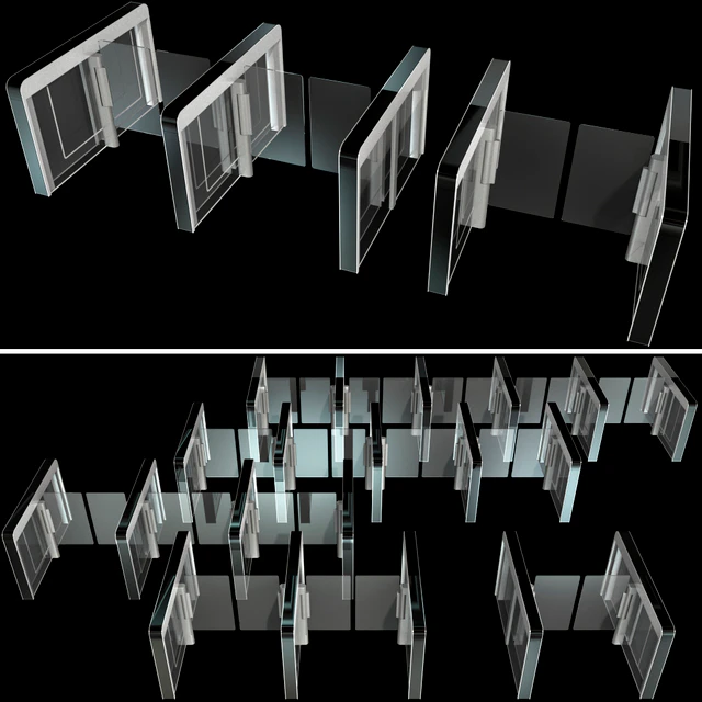 Сенсорные турникеты c раздвижными створками /  Sensor sliding gate turnstiles — Скачать