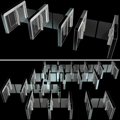 Сенсорные турникеты c раздвижными створками /  Sensor sliding gate turnstiles — Вид 4