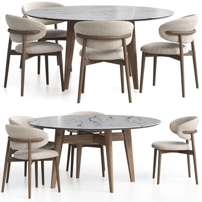 Стул Oleandro и стол Abrey circular от Calligaris — Вид 5