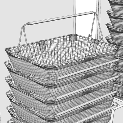 Стойка с корзинами для магазина — Вид 5