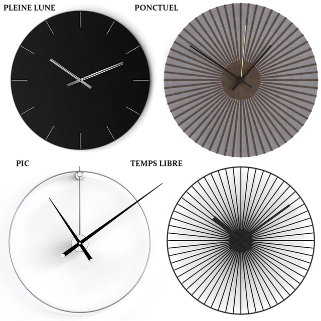 Часы ligne-roset: Pleine Lune, Ponctuel, Pik, Temps Libre — Скачать