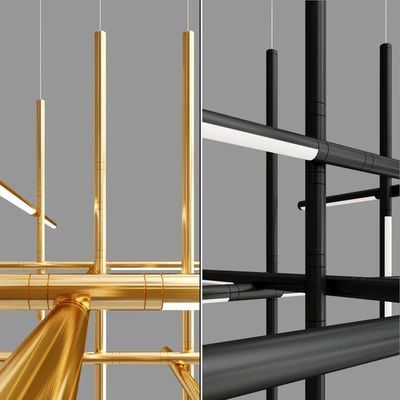 Labyrinth Intersections Chandelier — Ver 4