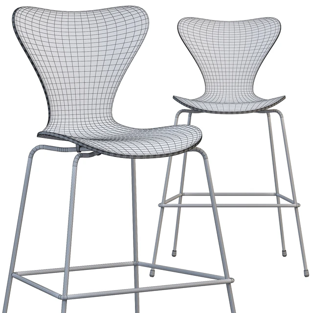 Fritz Hansen Series 7 counter stool — Descargar