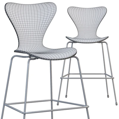 Fritz Hansen Series 7 counter stool — Ver 2