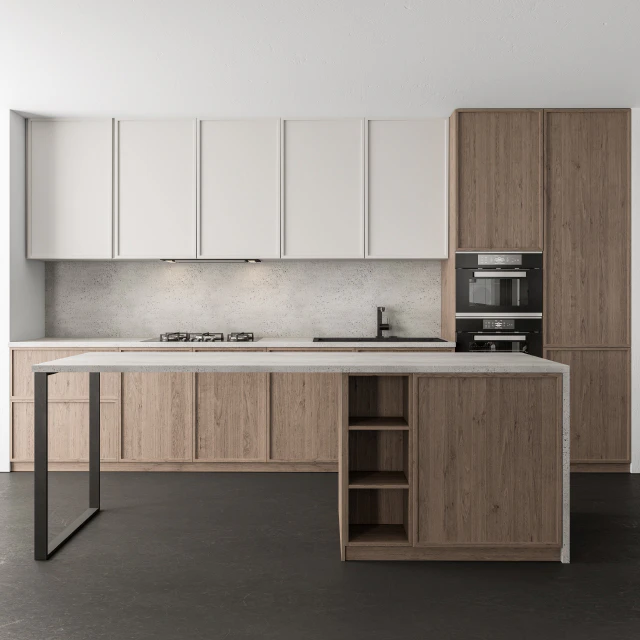 Kitchen Modern - White and Wood 44 — Descargar