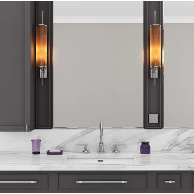 Carrara Marble Double Bathroom Furniture — Вид 2