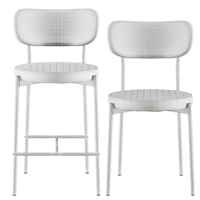 Chair&Bar stool Barbara black legs SG — Ver 5