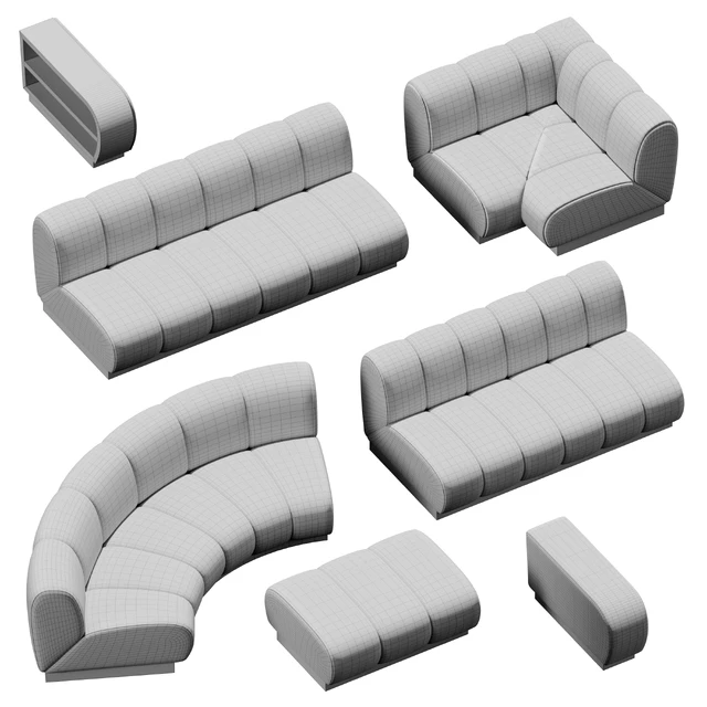 Коллекция диванов Biscuit Sectional от Vladimir Kagan — Скачать