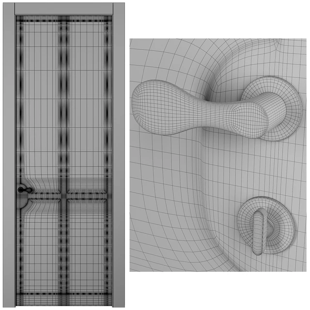Interior door SOFTFORM with smooth coplanar platband "Volkhovets" — Descargar