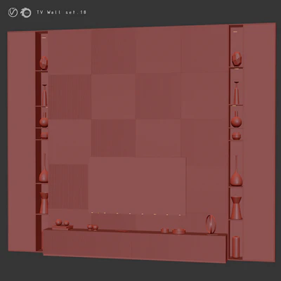 TV Wall Set 18 — Ver 7
