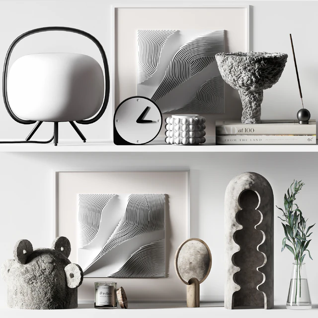 Decorative Set 017 with reliefs and olyve — Descargar