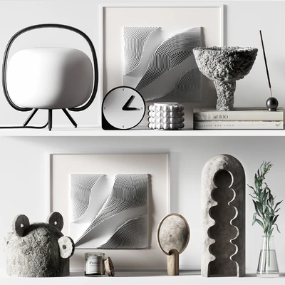 Decorative Set 017 with reliefs and olyve — Ver 1