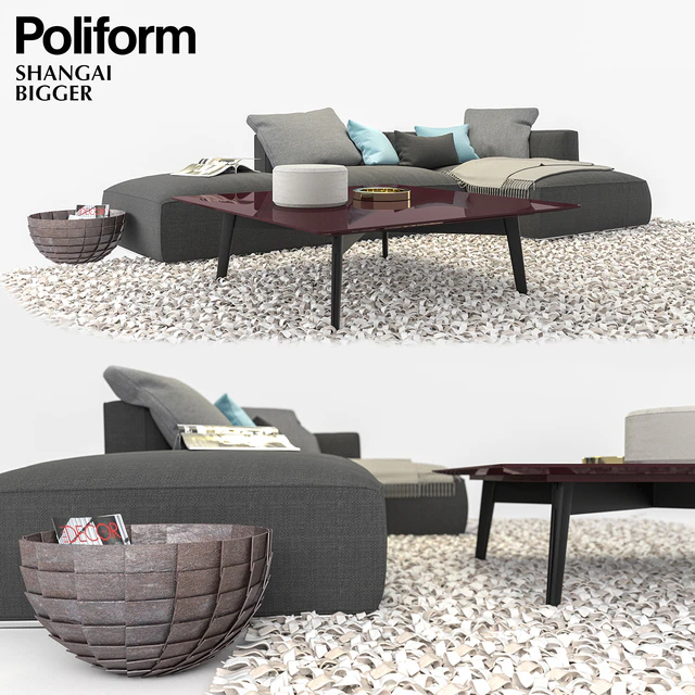 Poliform Shangai sofa set — Скачать
