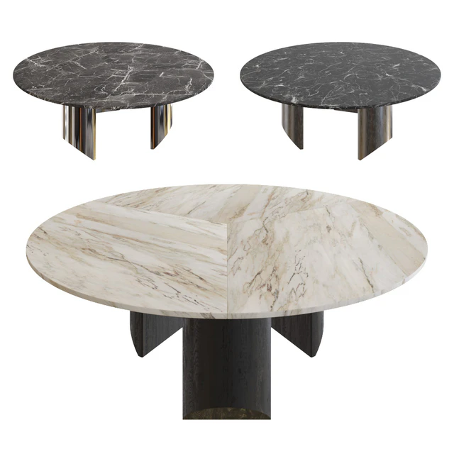 Minotti Wedge Round Marble Top — Descargar