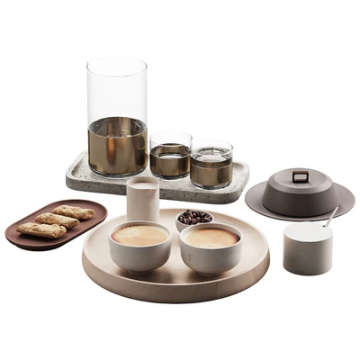 432 eat and drinks decor set 10 coffee & water carafe kit serving 01 — Вид 6
