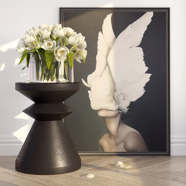 decorative set with tulips — Descargar