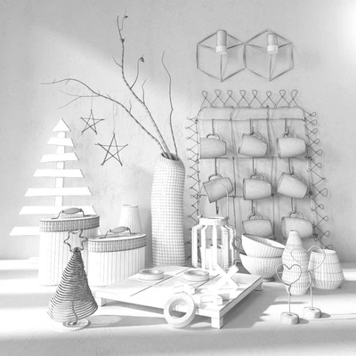 set Scandinavian decor 01 — Вид 2