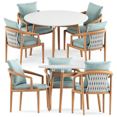 Secret garden chair by Poltrona Frau and BA103 round table by Carl Hansen and Son — Вид 1