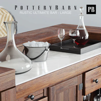 Pottery Barn RUSTIC ULTIMATE BAR — Ver 2
