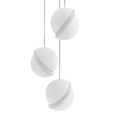 Mini Crescent 3 Piece Chandelier Suspension — Ver 2