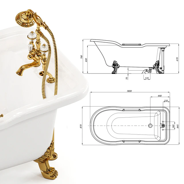 Migliore Imperio Bathtub on paws — Скачать