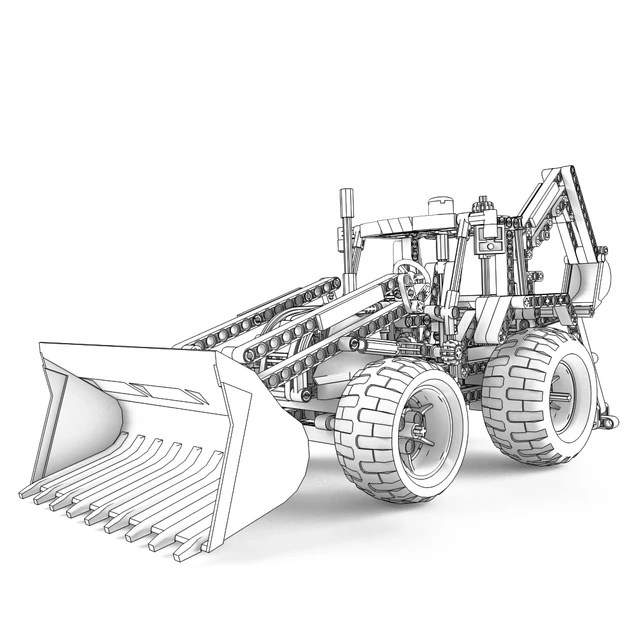 Lego Technic Backhoe Loader — Descargar