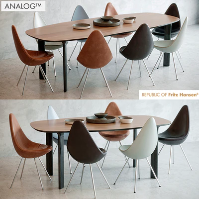Analog table, Drop chair — Вид 1