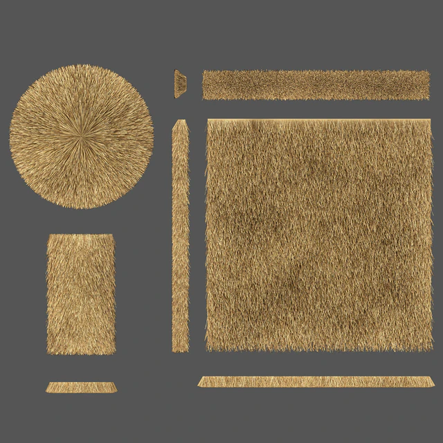 Thatched roof set / Thatched roof. Constructor. — Descargar