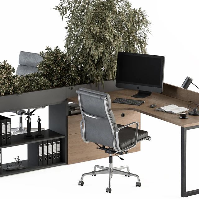 Employee Set - Office Furniture 348 — Descargar