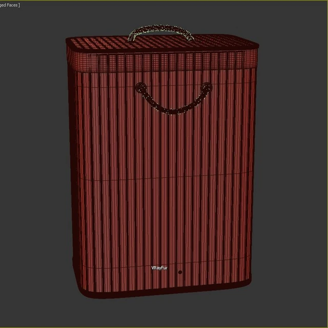 Bamboo Rectangular Laundry Hamper — Descargar