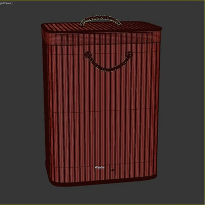 Bamboo Rectangular Laundry Hamper — Ver 3