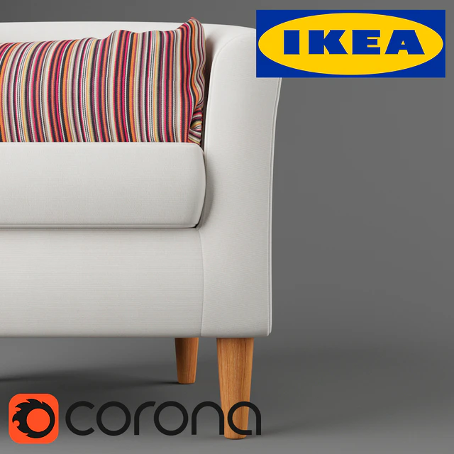 TULSTA chair with a pillow in a case KULLADAL, Ikea — Descargar