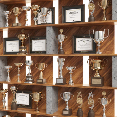 Rack with awards — Ver 5